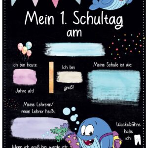 Meilensteintafel 1. Schultag: Wal