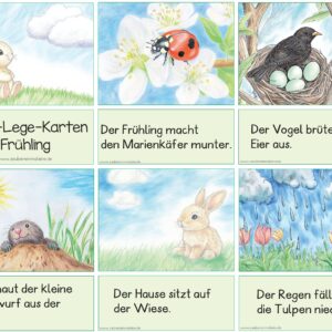 Leselegekarten Frühling
