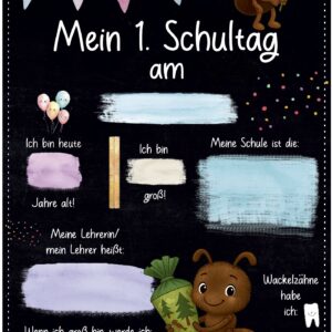 Meilensteintafel 1. Schultag: Ameise