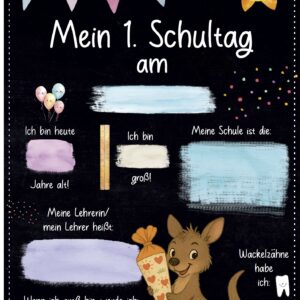Meilensteintafel 1. Schultag: Känguru 2
